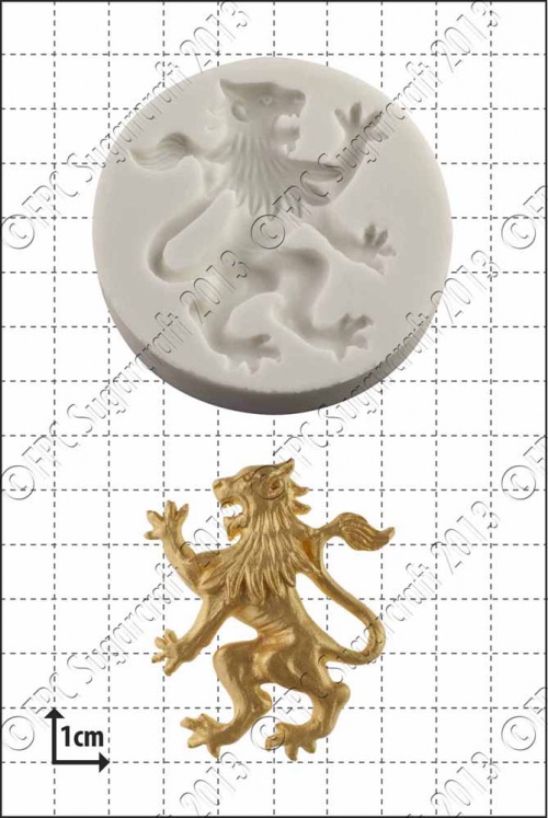 'Rampant Lion (Left)' Silicone Mould